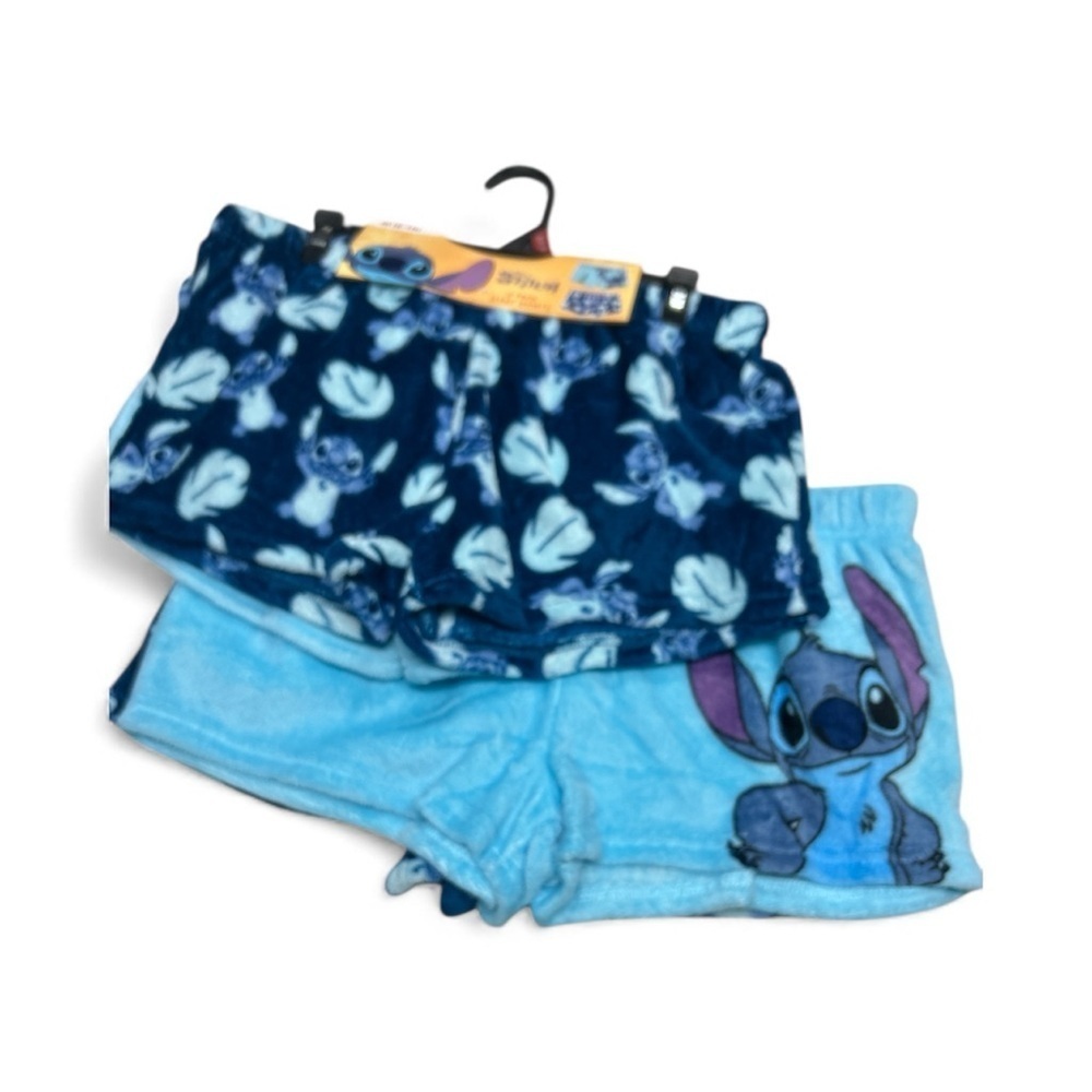 Disney Stitch Blue and Light Blue Shorts Set